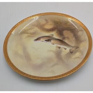 Royal Doulton for Tiffany & Co. Tench Fish Plate Joseph Birbeck